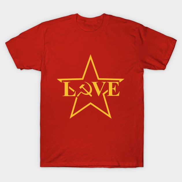 Communism Love T-Shirt by Roidragerogers